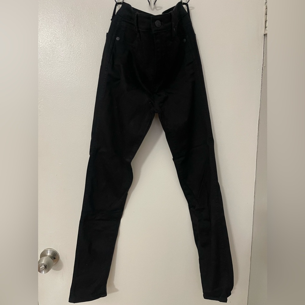 Madewell High Rise Skinny Black Jean Size 25